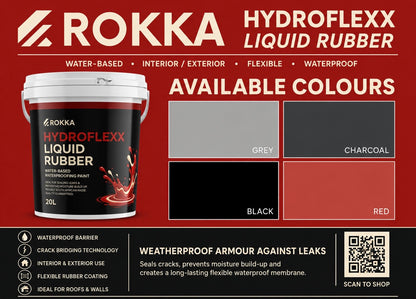Rokka Hydroflexx Waterproofing Liquid Rubber Paint