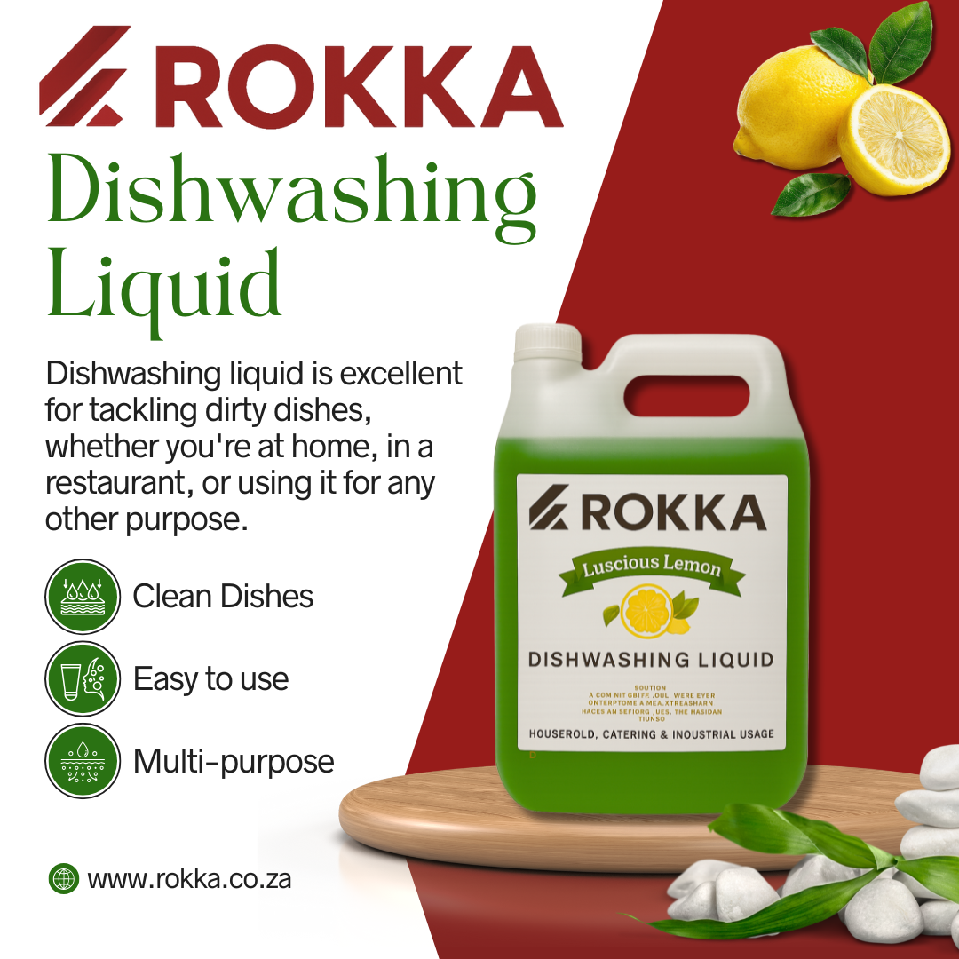 Rokka Luscious Lemon  Dishwashing Liquid 5lt